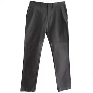 NWT J.Crew Factory Mens 29x32 (Measures 30x31) Gray Cotton Twill Flex Slim Pants - Picture 1 of 5