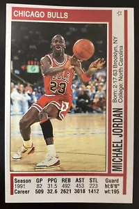 Michael Jordan 1991-1992 1991 Adesivo Panini #116 (677) - Foto 1 di 2
