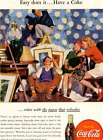 1946 COCA-COLA Print Ad Young Couples Friends Housework Coke Bottle Pop   Pa14 Only $19.50 on eBay