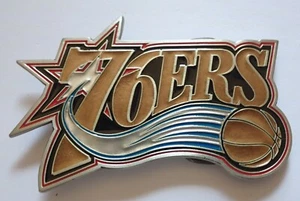PHILADELPHIA 76ERS LOGO BELT BUCKLE LICENSED NEW! - Picture 1 of 2