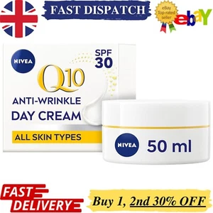 50ml NIVEA Q10 Anti-Wrinkle Power Firming Day Cream SPF 15 - Picture 1 of 7