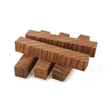 Stylo en bois de zèbre coupe diagonale Woodcraft blanc 5 pièces