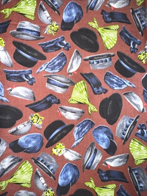 Sombreros Norman Rockwell de tela marrón sábado noche post grasa Qtr #2 Foto 1 de 4