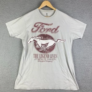 Ford Mustang The Legend Lives Since 1964 T-Shirt Women Size L Gray Tee - Picture 1 of 9
