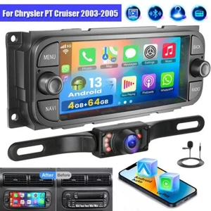 For Chrysler Grand Voyager 2001-2003 Android 13 Carplay Stereo Radio GPS WiFi FM - Foto 1 di 9