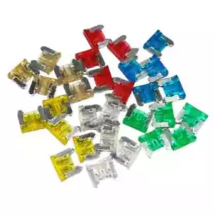 Micro Fuses Mini Blade Fuse Mazda Toyota Car Van Auto All Amps And Quantities - Picture 1 of 3