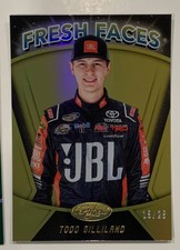2018 Panini Certified Racing Todd Gilliland Fresh Faces GOLD #d 15/25