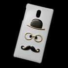 For Nokia 3 3D Cute Hat Eye Mustache Back Hard Phone Case Cover