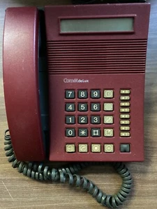 Kirk Comet deLux Digitel 2000 Danish Dark Red 1980s Desk Landline Phone - Picture 1 of 9