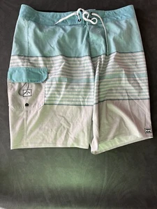 Billabong Recycler All Day Pro Boardshorts Aqua Größe 32 super weich - Bild 1 von 5