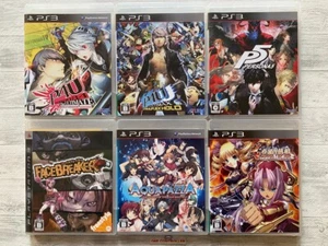 SONY PS3 Persona 4 5 & Face Breaker & Aqua Pazza & Shin Koihime set from Japan - Picture 1 of 14