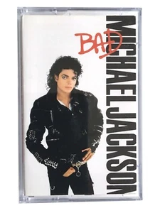 Michael Jackson - Bad - Cassette Tape 4502904 - Epic Paper Labels 1987 - Picture 1 of 2