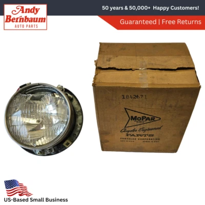 1959 Desoto Front Right Side High Beam Headlight Headlamp Assembly 1842671 NOS - Image 1 of 4