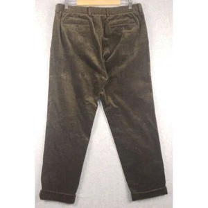 Pantaloni Todd Snyder in velluto a coste marrone con coulisse casual vestibilità rilassata pantaloni grandi - Foto 1 di 6
