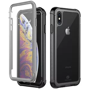 Für Apple iPhone Xs Max XR X Hülle Cover Stoßfest Wasserdicht Displayschutzfolie - Bild 1 von 8