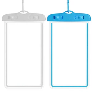 2 Pack Waterproof Cell Phone Pouch Swim Dry Bag Case Cover For iPhone Samsung - Picture 1 of 12