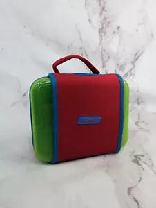 Nalgene Lunch Box Buddy Green Red Used BPA Free Plastic One Compartment - Picture 1 of 13