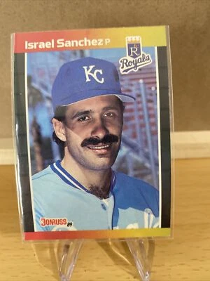 1989 Donruss Baseball Card #474 Israel Sanchez - Image 1 of 2
