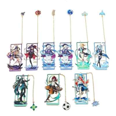Anime Genshin Impact Bookmark Nilou Mona Cyno Eula Qiqi Bookmark Cosplay Gifts - Bild 1 von 4