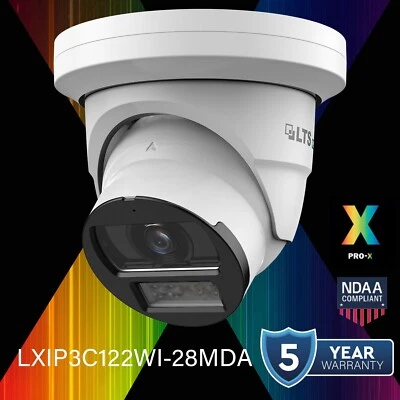 LXIP3C122WI-28MDA PRO-X IP 12MP/5K Smart Dual Light Mic Smart Ai Turret Camera - Image 1 of 4