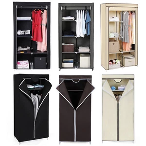 Faltschrank Stoffschrank Kleiderschrank mit Vliesbezug Campingschrank 3 Farben - Bild 1 von 47