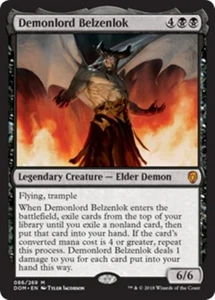 MTG - DEMONLORD BELZENLOK - Dominaria (M) - Picture 1 of 1
