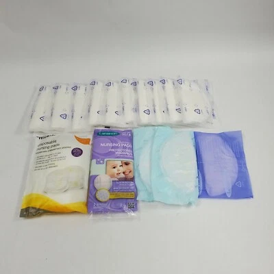 Lote de 18 almohadillas de lactancia desechables Medela Lanisoh y Philips prueba antes de comprar Foto 1 de 4