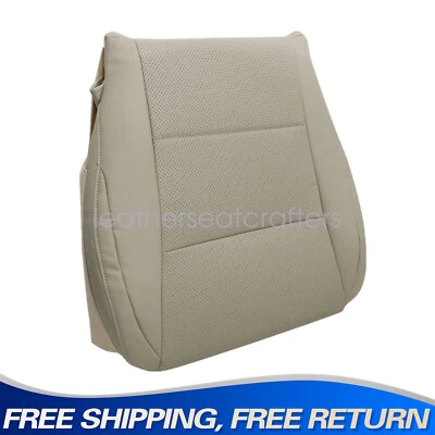 For 2013-2018 Lexus ES350 Hybrid Driver Bottom Perforated Leather Seat Cover Tan - Image 1 of 4