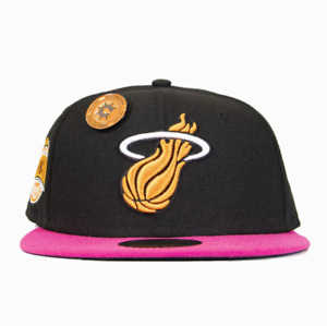 New Era Miami Heat 59FIFTY Fitted Hat Eastern Conference Side Patch Size 7 7/8