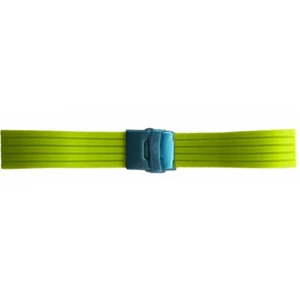 Buzzufy silicone neon green chrono watch strap with clasp 20mm - Picture 1 of 2