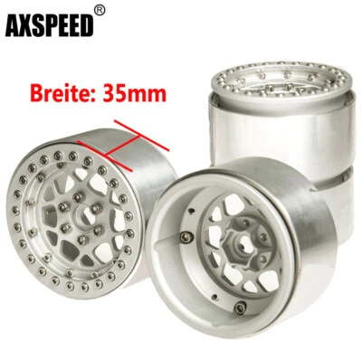 4x Metall 2.2" Beadlock Räder Felgen Für D90 TRX-4 Axial SCX10 Wraith 1/10 RC - Bild 1 von 4