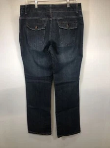 Bandolinoblu Classic Fit Dark Wash Denim Jeans New Women's Size 14 Mid Rise Blue - Picture 1 of 6