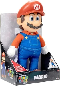 PELÍCULA NINTENDO THE SUPER MARIO BROS: MARIO 14" PELUCHE PLÁSTICO CARA POSABLE NUEVO - Imagen 1 de 4