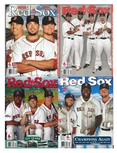 Boston Red Sox Yearbook Lot of 4 2010 2011 2012 2014 David Ortiz Pedroia  - Bild 1 von 1