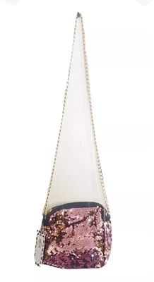 PIEZAS Bolso Lentejuelas - Dorado/Rosa - Correa de Cadena - Cartera Noche/Fiesta REF A13 Foto 1 de 4