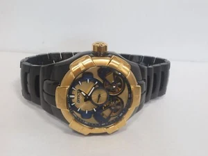 INVICTA MEN'S 50MM HYDROMAX AUTOMATIC DOUBLE OPEN HEART BRACELET WATCH BLACK - Picture 1 of 5