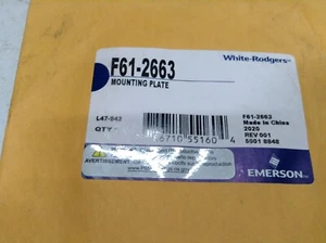 NEW Emerson F61-2663 Wall Plate for Sensi Programmable Thermostat White - Picture 1 of 2