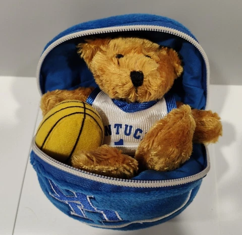 University of Kentucky UK Wild Cats Teddy Bear Plush Basketball Zip Up 5" Cover