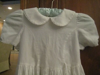 Boutique LAURA ASHLEY VTG MOTHER & CHILD White Summer DRESS Cotton 4 Years Girls - Image 1 of 4