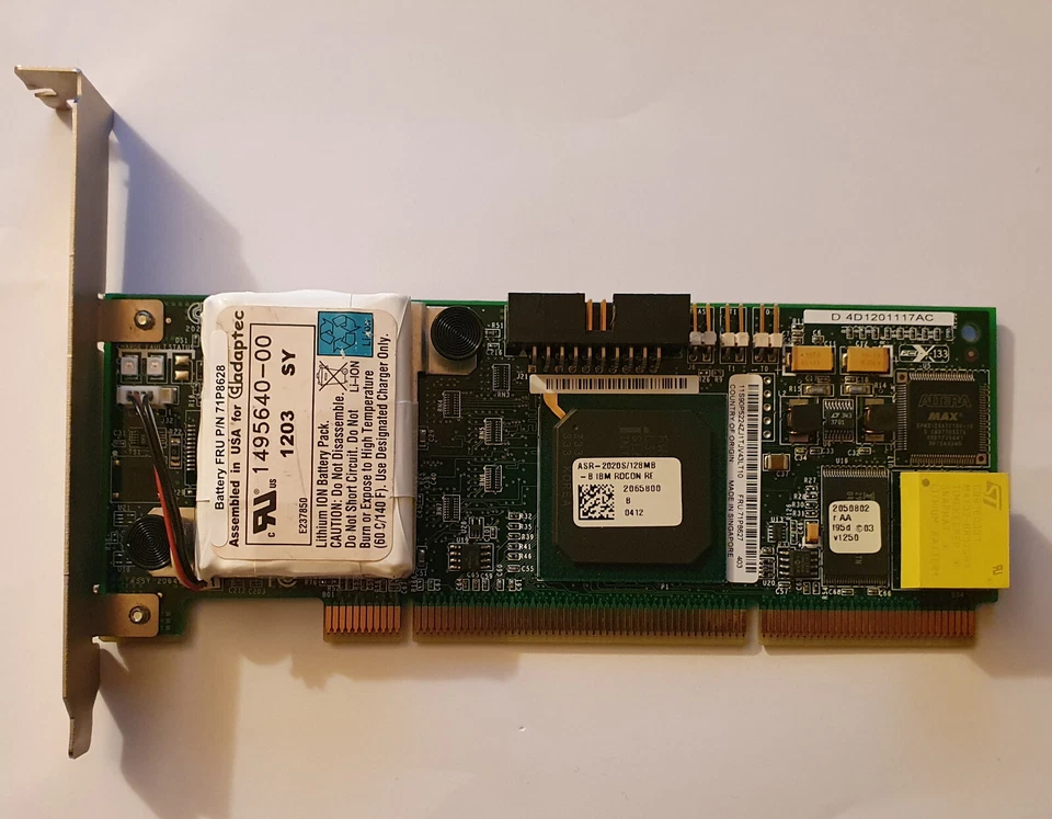 IBM Serveraid 6I + U320 128MB PCI Scheda Controller 39R8795 ASR-2020S/128MB-B - Immagine 1 di 1