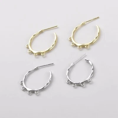 10件装圆形耳柱,C形耳环,圆形戒指耳钉,Semicircle耳环 — 第 1/4 张图片