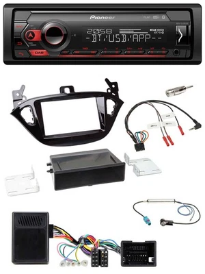 Pioneer Lenkrad USB DAB Bluetooth Autoradio für Opel Adam ab 2013 Corsa E Ablage - Bild 1 von 4