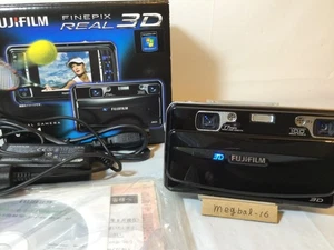 "MINT" Fujifilm FinePix REAL 3D W1 10.0MP Digital Camera Black From Japan - Picture 1 of 21