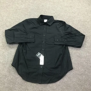 Camisa Brooks Brothers 1818 para mujer 8 negra calce clásico sin planchar con botones - Imagen 1 de 16