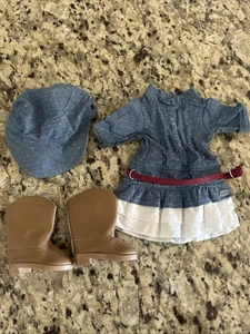 American Girl Puppe Truly Me Western Chambray Outfit Kleid & Stiefel & seltener Hut - Bild 1 von 7