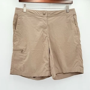 L.L. Bean Women’s Outdoor Hiking Shorts Size 8 Reg Spandex Beige Model 268921 - Picture 1 of 18
