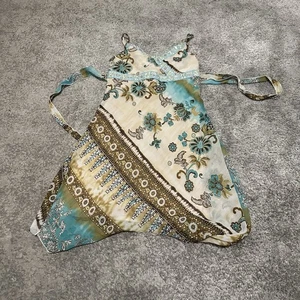 Limited Too Vintage Y2K Beaded Handkerchief Hemline Dress Size 8 - Picture 1 of 6