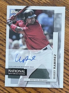 2024 NSCC National Exclusive Topps Manny Ramirez Auto Red Sox SP - Picture 1 of 2