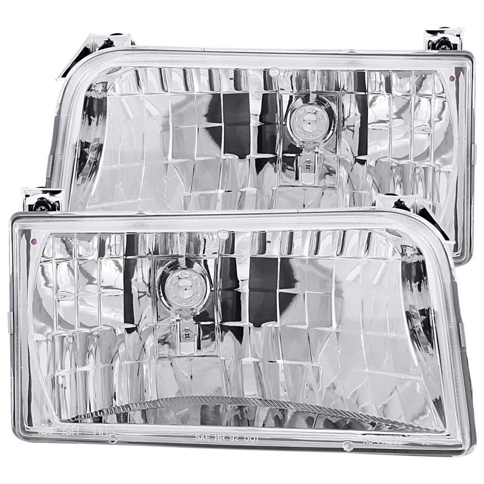 Faro cromado izquierdo y derecho Anzo 111247 para Ford F-150 1992-1996 Foto 1 de 2
