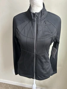 Athleta Twilight Jacke Damen Gr. XS schwarz Full Zip Running Active Taschen NEU - Bild 1 von 16